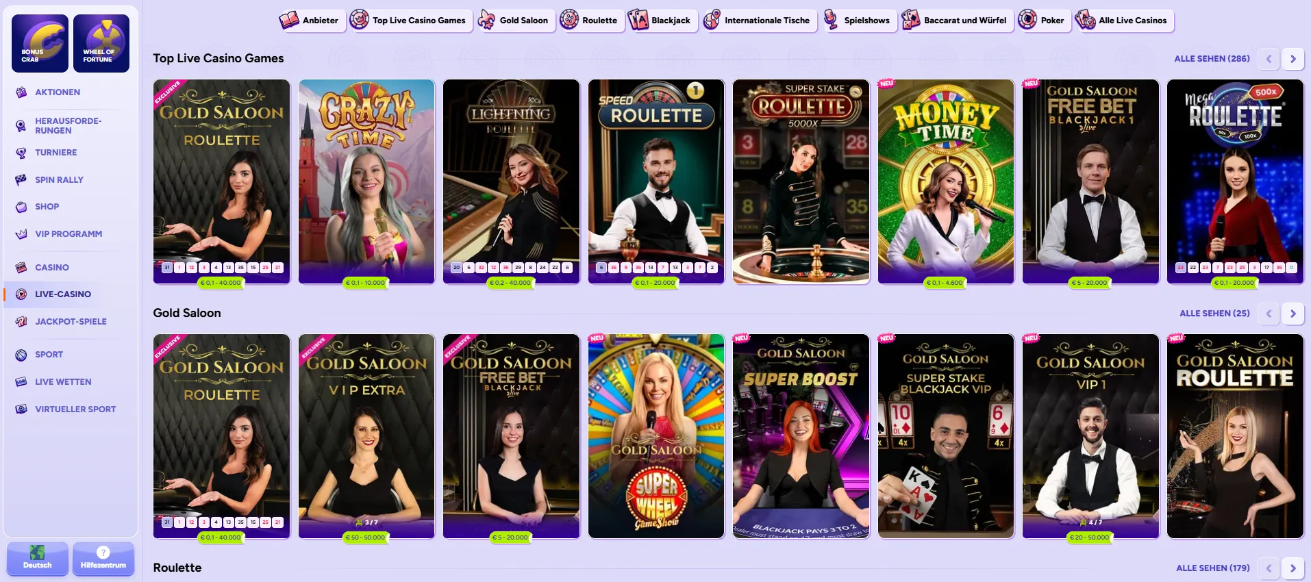 Die Spieleauswahl bei SpinBara Casino Die Spieleauswahl bei SpinBara Casino